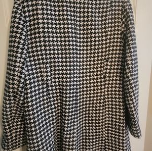 Anne Klein Houndstooth Peacoat, XL